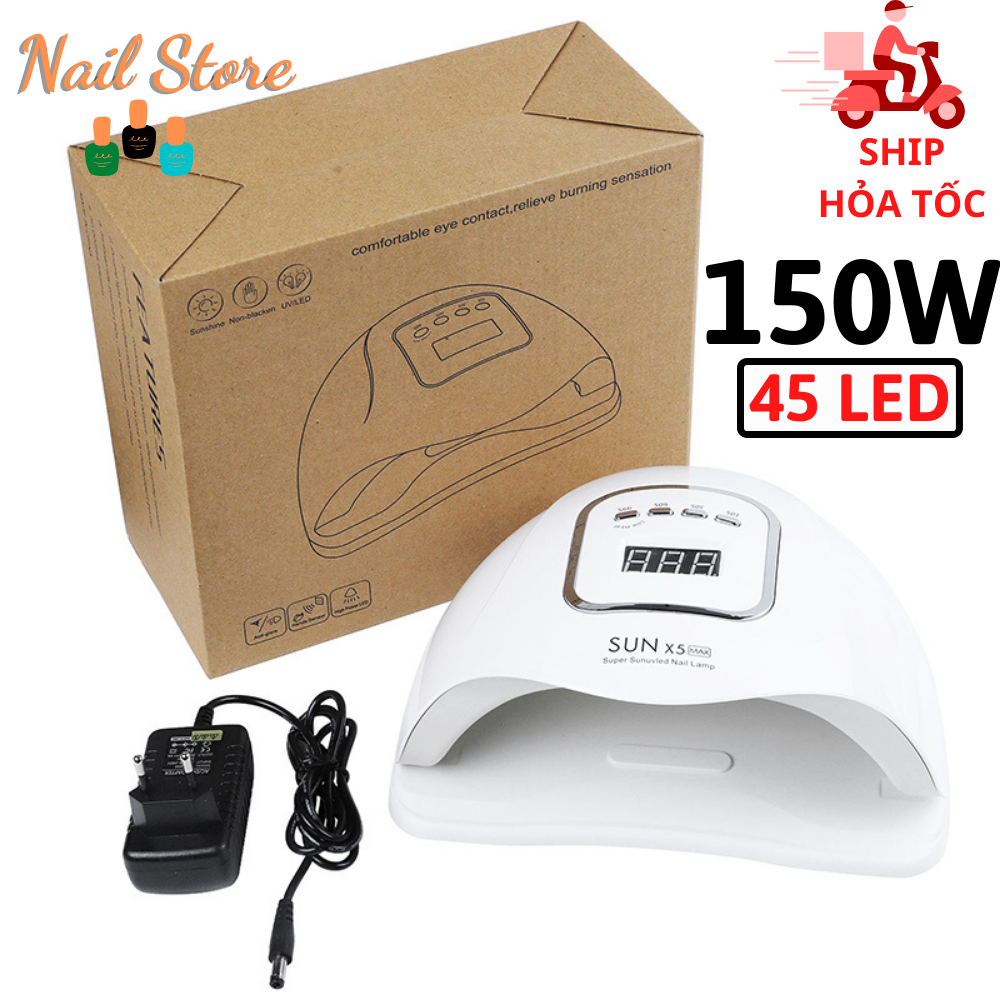 Máy hơ gel sun x5 max công suất cao 150w 45 led - máy hơ móng hơ siêu nhanh