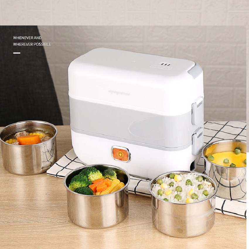 [Hàng xịn]-Hộp cơm hâm nóng cắm điện cao cấp, hộp cơm điện, hộp cơm 3 tầng, hộp cơm văn phòng