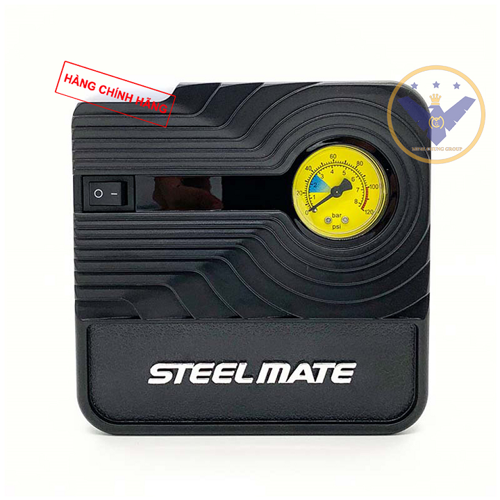Bơm lốp ô tô Steel Mate P03 12v - bơm lốp mini chính hãng