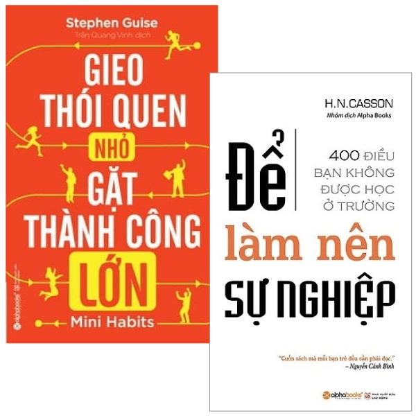 Fahasa - Combo Sách Hay Gieo Thói Quen Nhỏ, Gặt Thành Công Lớn + Để Làm Nên Sự Nghiệp (Bộ 2 Cuốn)