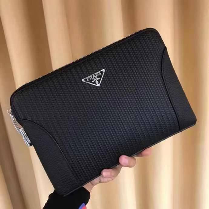 Clutch nam cầm tay cao cấp prada khóa số vpr05 | hàng hiệu siêu cấp