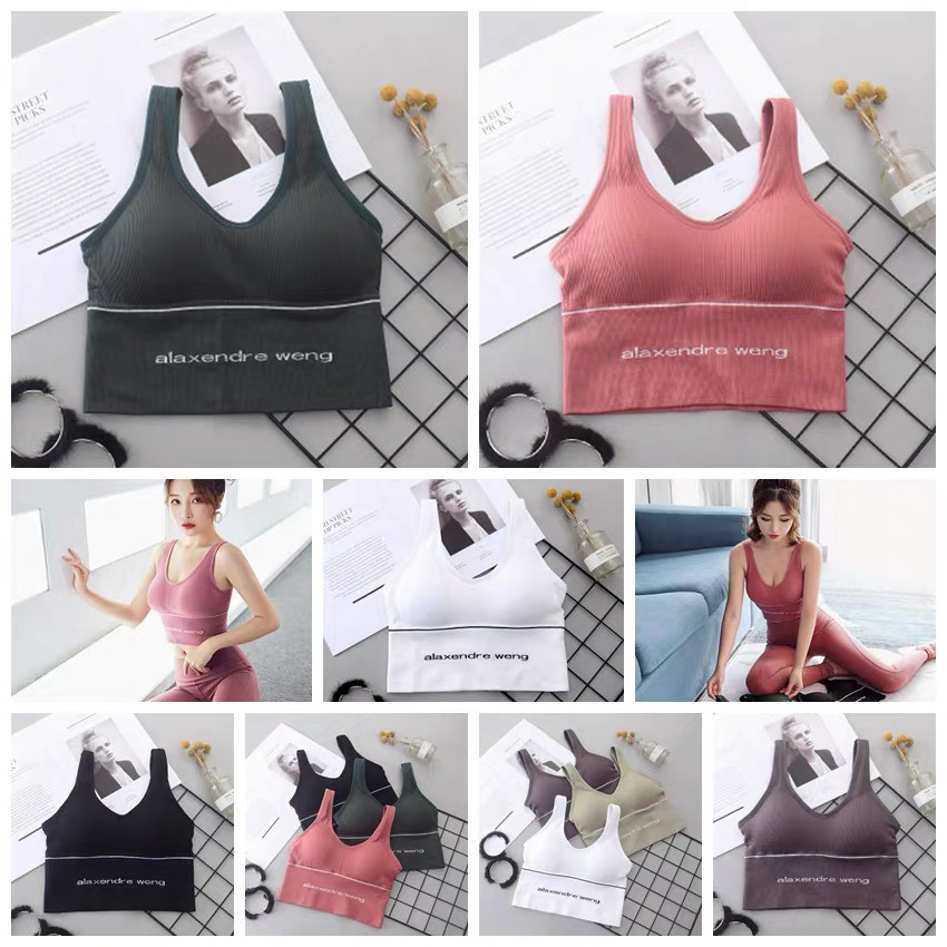 Áo bra tập gym,Yoga Alexender Weng,Áo ba lỗ dáng croptop siêu đẹp