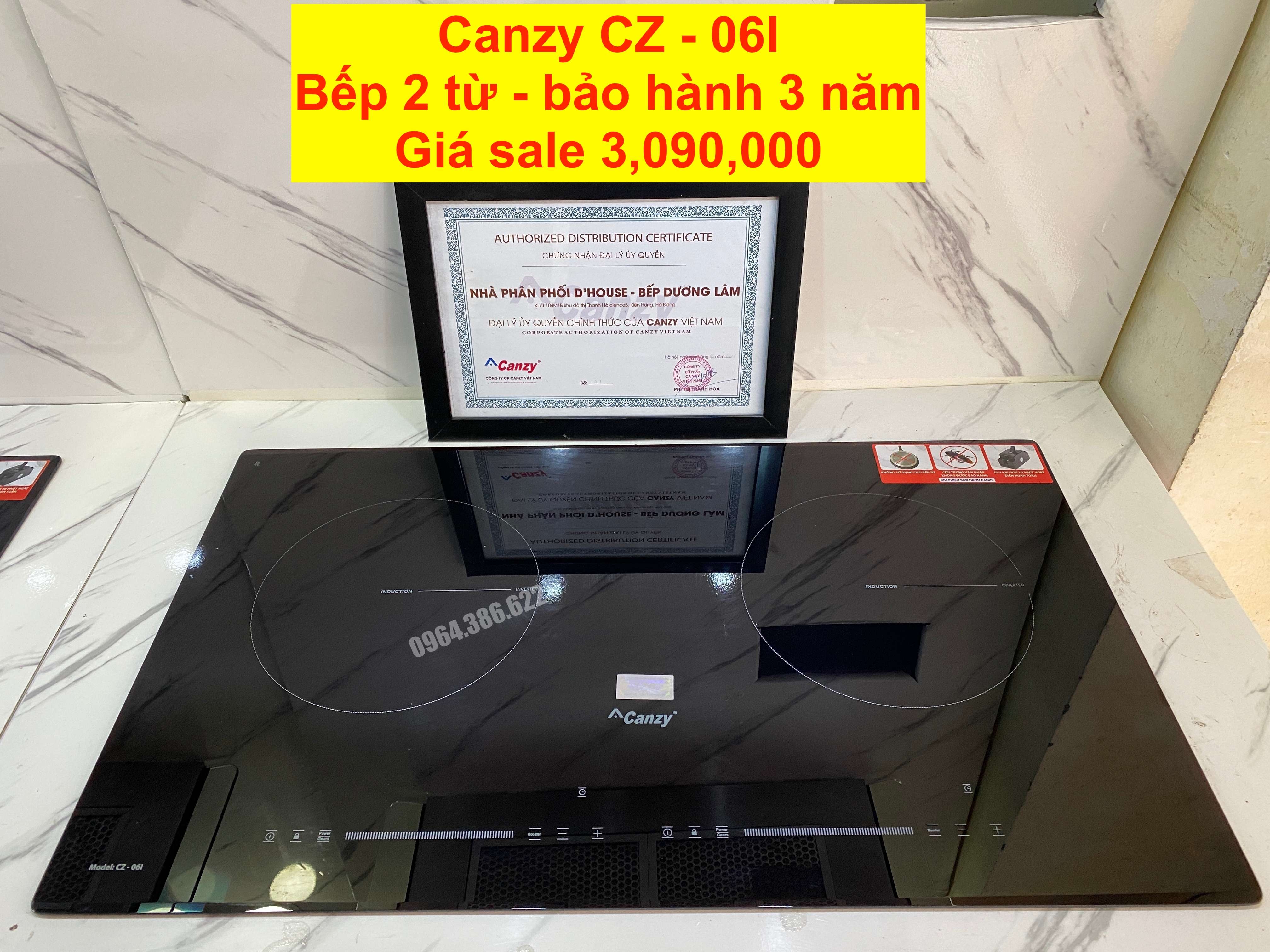 Bếp từ đôi Canzy Inverter CZ 08I / CZ 06I. Bếp từ Inverter. Bảo hành 3 năm