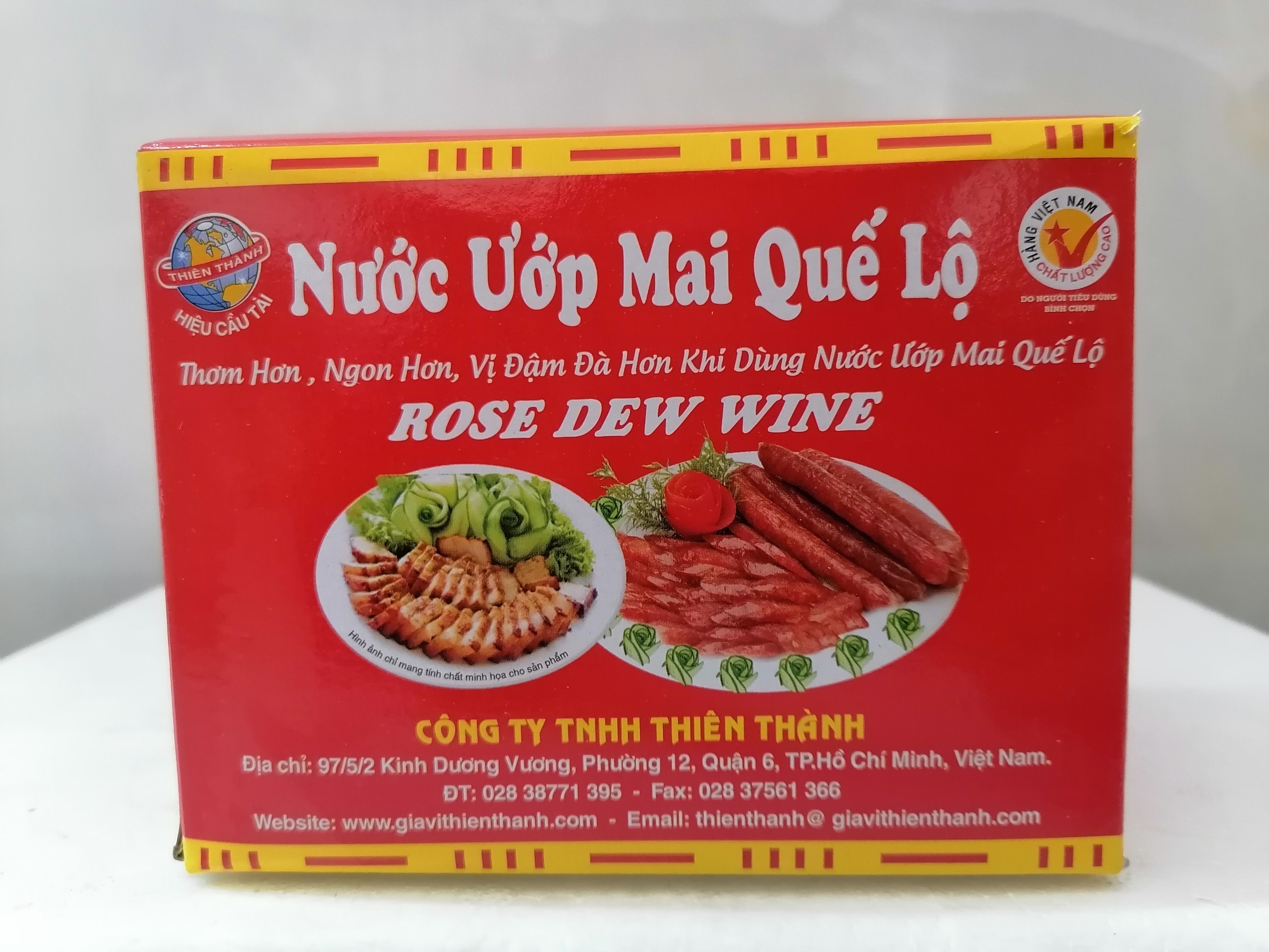 [Hộp 20 gói x 20g] Nước ướp Mai Quế Lộ [VN] THIÊN THÀNH Rose Dew W-i-n-e (cpd-hk)