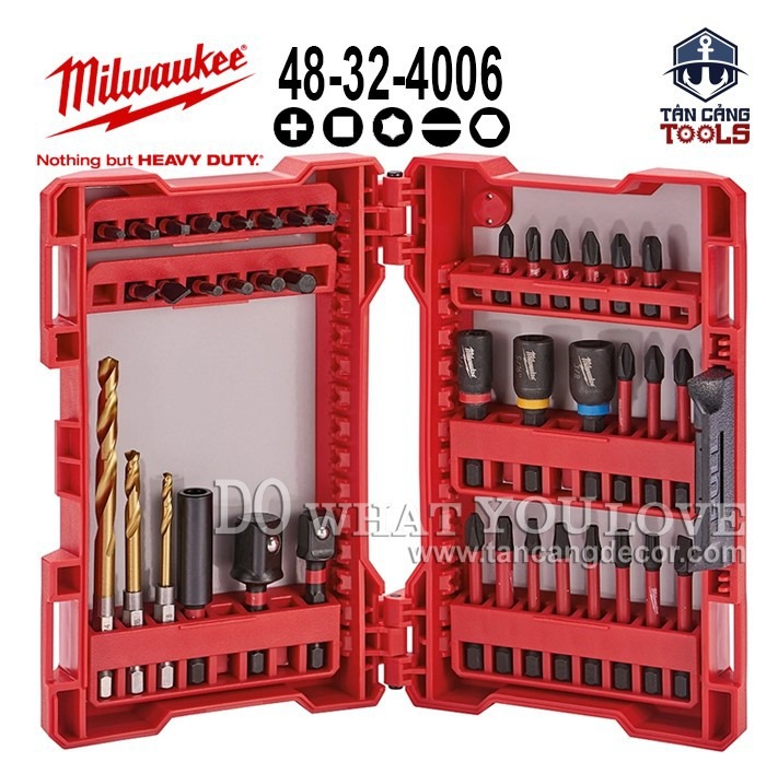 Combo đa năng 40 chi tiết milwaukee shockware 48-32-4006