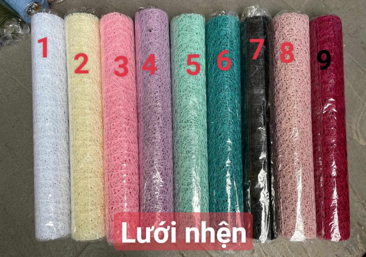 Lưới nhện gói hoa - cuộn lưới cứng gói hoa trang trí