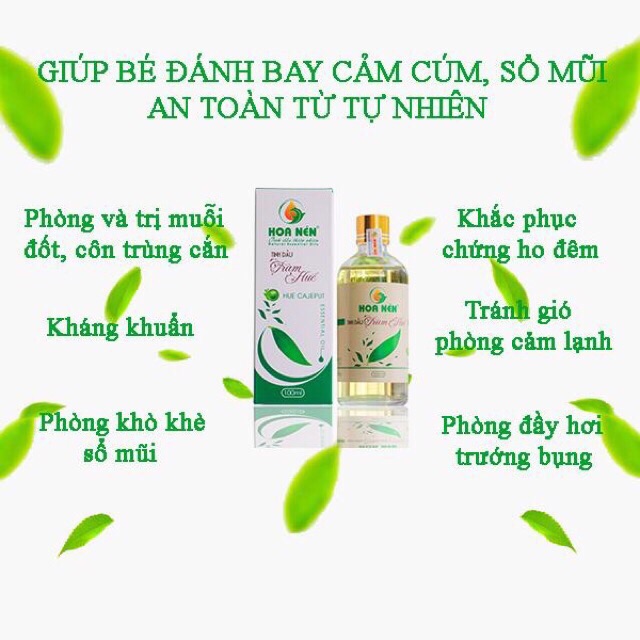 Tinh dầu tràm nguyên chất Hoa Nén
