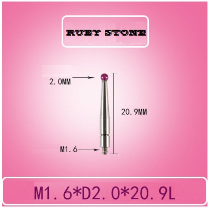 Kim thay thế cho đồng hồ chân gập Mitutoyo, Đồng hồ so chân què, Kim rà gá đầu đá Ruby