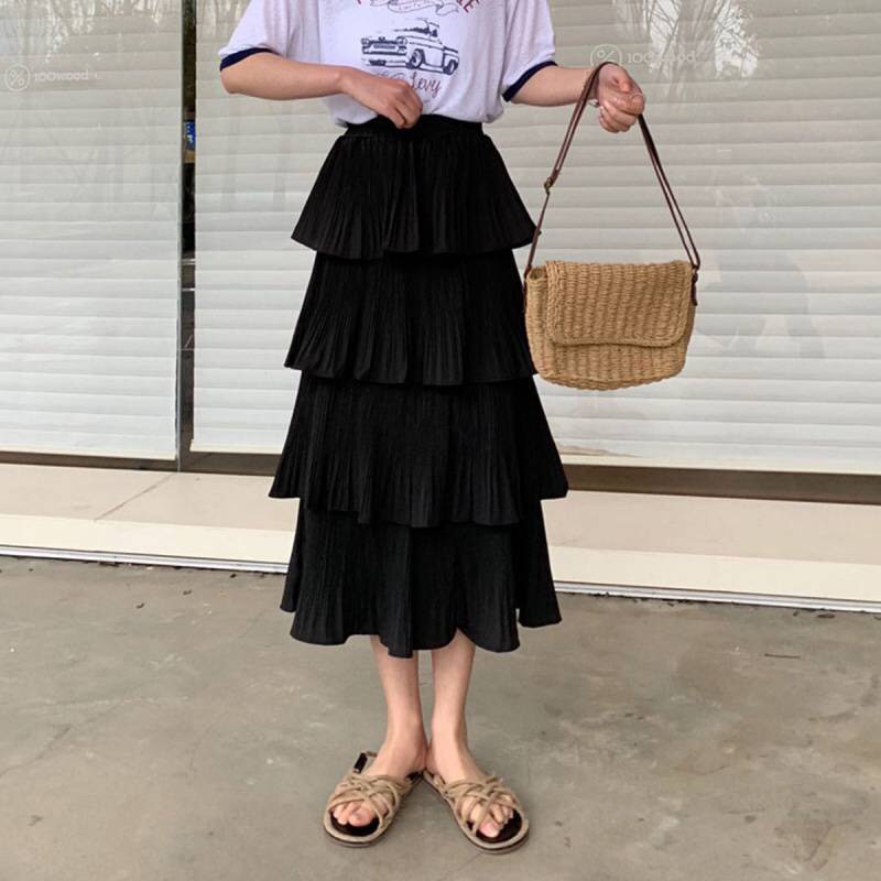 Chân Váy Xòe 4 Tầng Bánh Bèo Tiểu Thư From Dáng Chuẩn