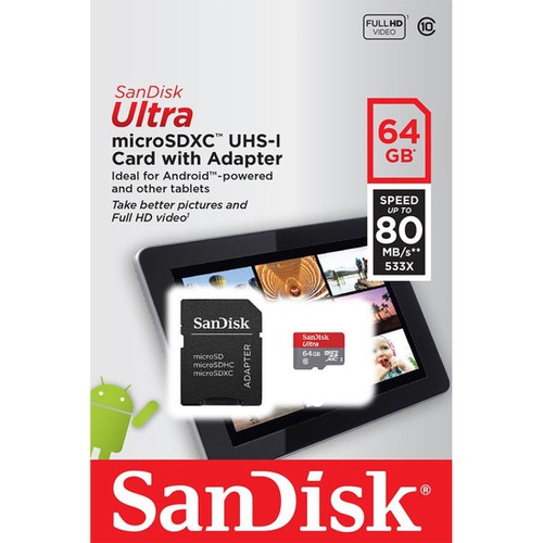 Thẻ Nhớ Micro SD SanDisk Ultra 8/16/32/64GB - NHẬP KHẨU BẢO HÀNH 5 NĂM