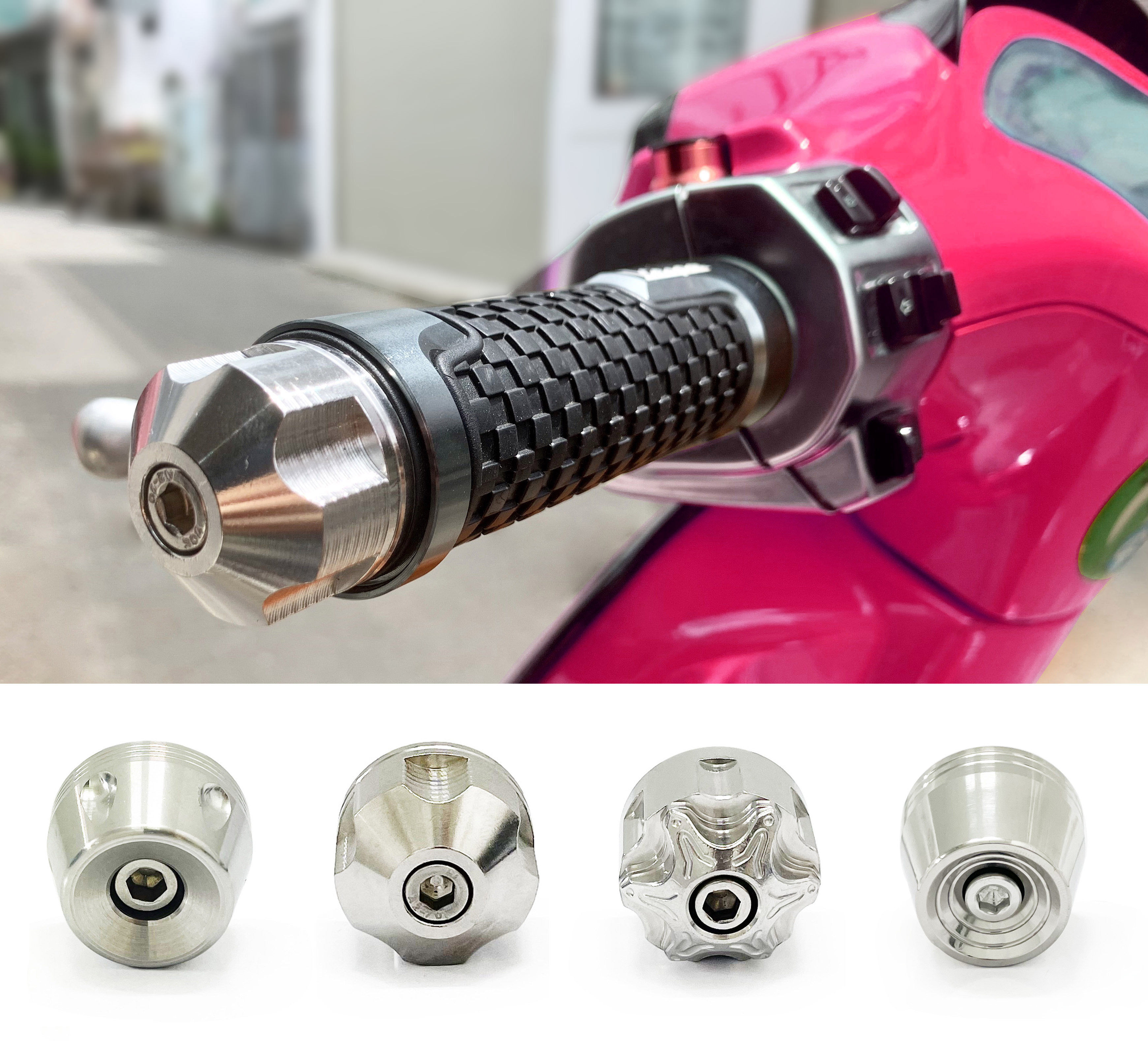 Cặp gù Vespa Inox