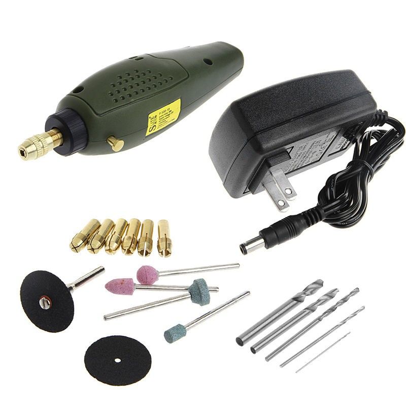 Máy xay điện sqt tools bộ mài khoan mini, dụng cụ khoan máy mài điện dc 12v để phay đánh bóng khoan cắt khắc