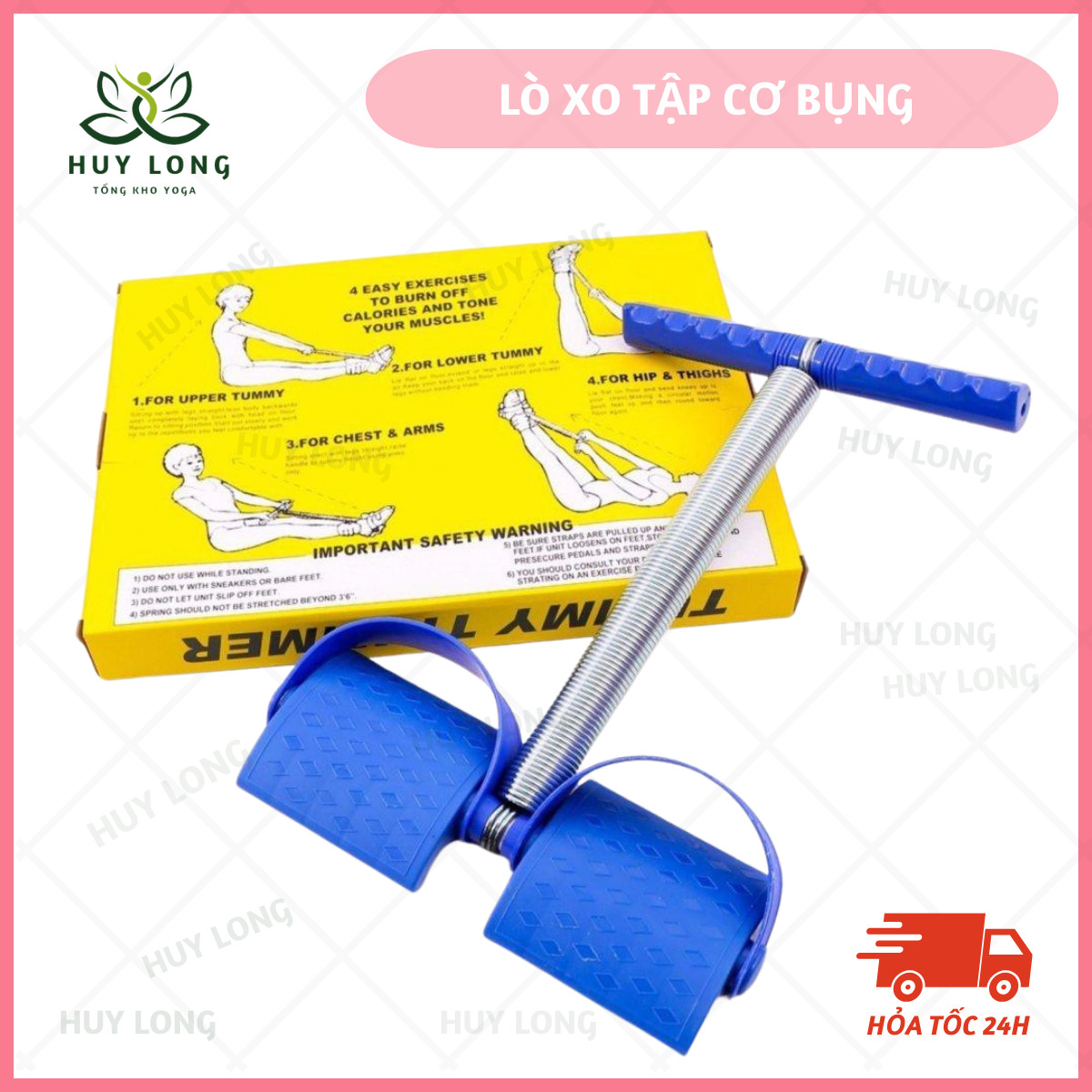 Dây Kéo Tập Lưng Bụng Lò Xo Tummy Trimmer VN01, Tập Bụng, Tập Vai, Tập Gym, Giảm Mỡ Bụng Tại Nhà