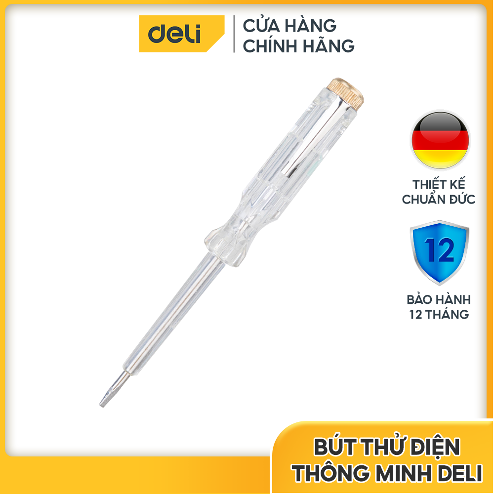 Bút thử điện Deli DL8001 - Cam kết chính hãng - Bảo hành 12 tháng 1 đổi 1