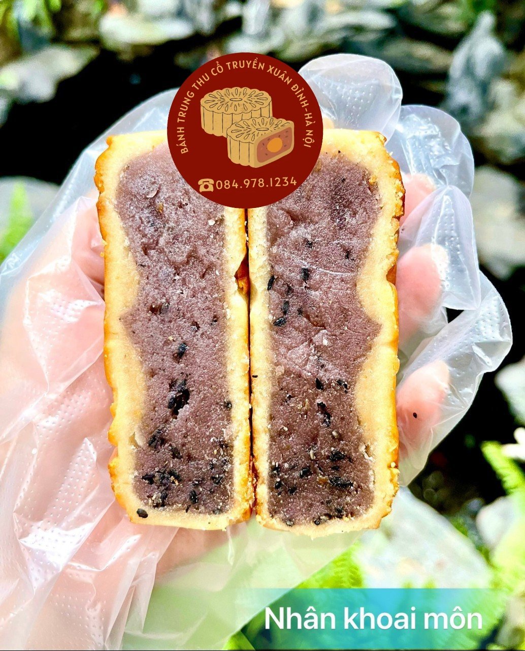 Bánh trung thu nướng/dẻo nhân khoai môn