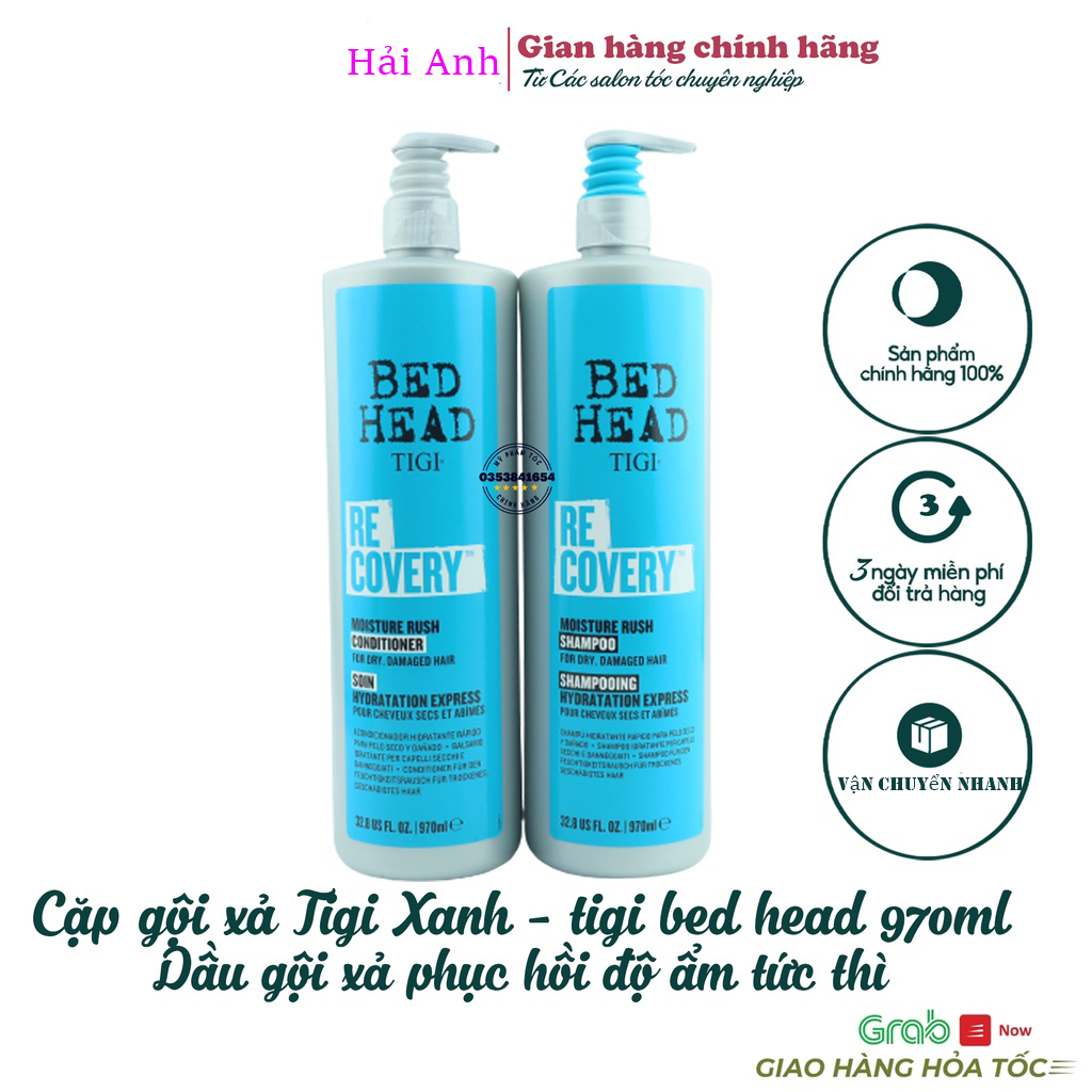 Dầu Gội Tigi Bed Head Xanh Dương 970ml Phục Hồi Độ Ẩm Tức Thì