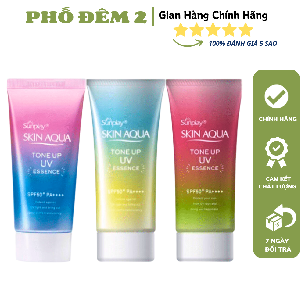 Kem chống nắng Sunplay Skin Aqua Tone Uv Essence SPF50+ PA++++ 80g Nhật Bản