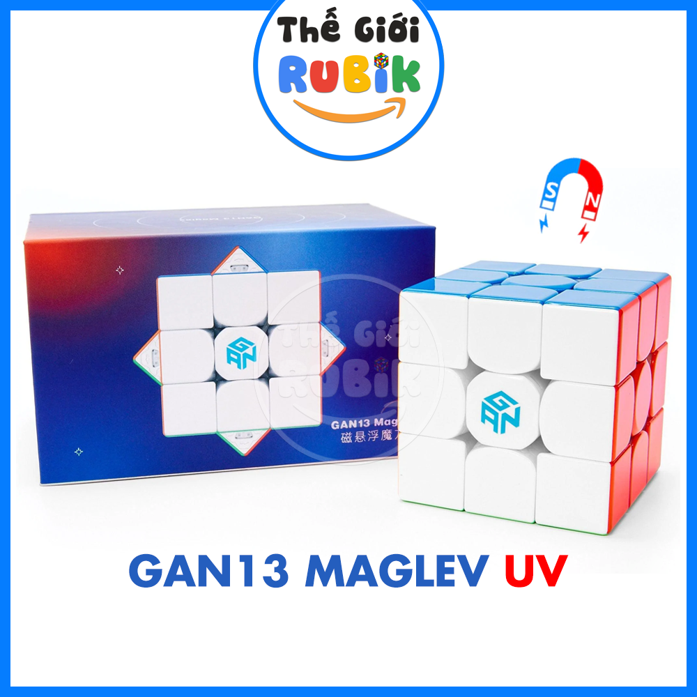 [Freeship Max] Rubik 3x3 GAN 13 Maglev UV Có Nam Châm Cao Cấp Siêu Phẩm 2022 | Thế Giới Rubik