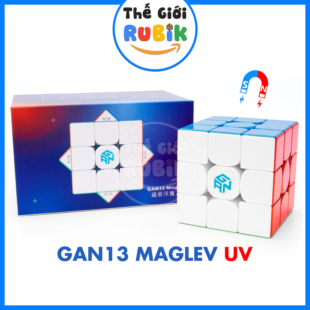 Rubik 3x3 gan 13 maglev uv có nam châm cao cấp siêu phẩm 2022 | thế giới rubik