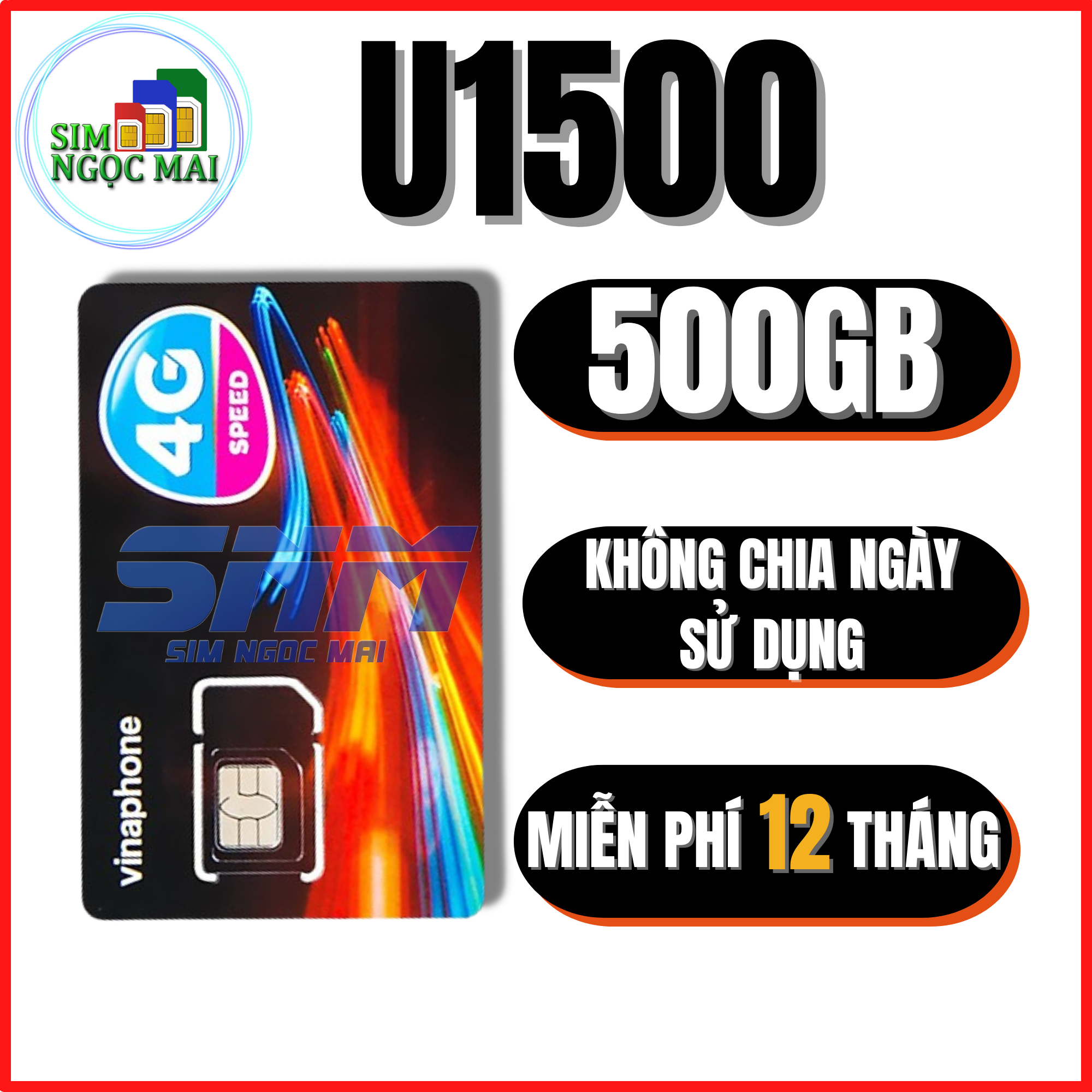 FREESHIP - CHƯA KÍCH HOẠT. Sim 4G Vinaphone D500 - 12D49P - 12TD49 - 12BIG50Y - 12VD89P - 12D159V - U1500 Trọn Gói 12 Tháng - Sim Ngọc Mai - Sim Ngọc Mai