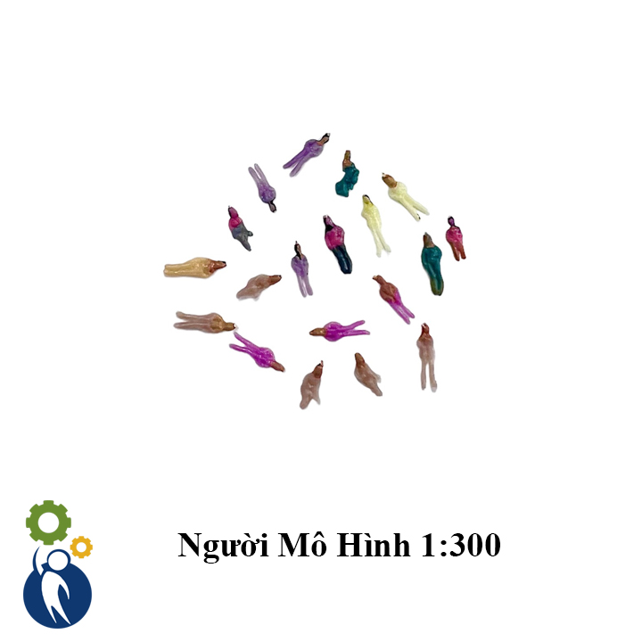Bộ 10 con người mô hình tỉ lệ 1:300, mô hình mini trang trí