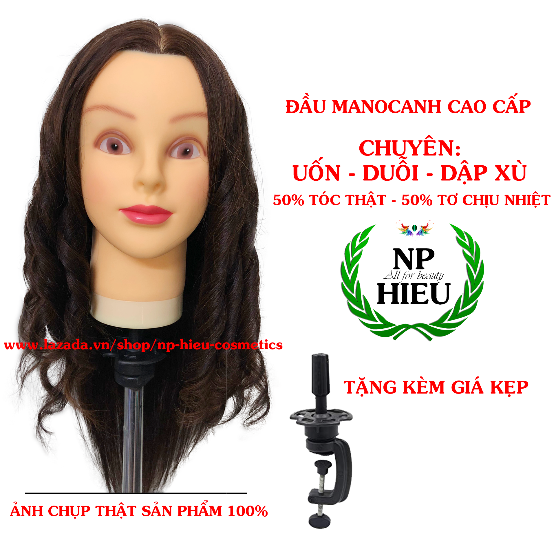 Đầu manocanh học tóc cao cấp