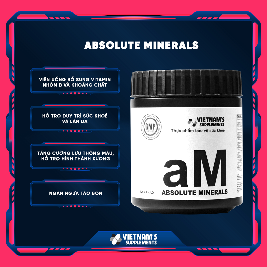 Absolute Minerals - Bổ sung vitamin nhóm B và khoáng chất