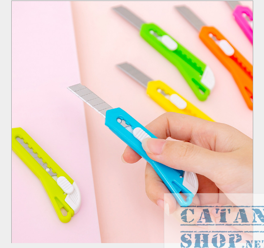 [HCM]Combo 5 Dao Rọc Giấy mini siêu dễ thương Cắt giấy văn phòng Dụng cụ học sinh tiện dụng-GD204-DaoRGmini-5
