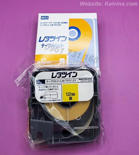 Nhãn vàng lm-tp312y cho máy in đầu cốt hàng chính hãng max japan