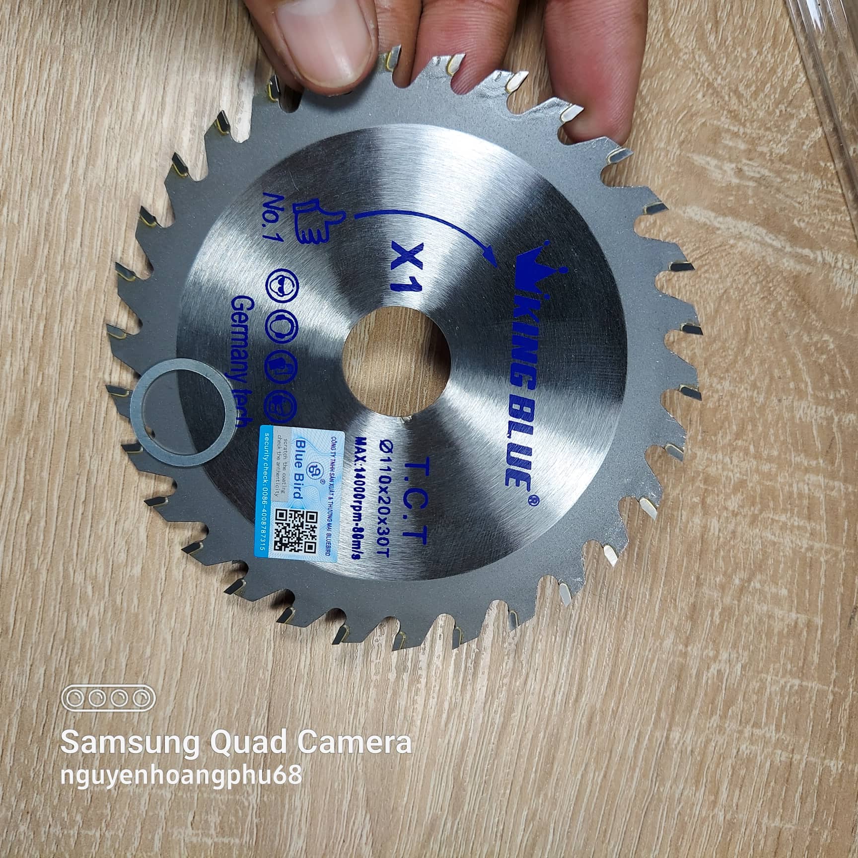 Lưỡi cưa gỗ lưỡi cắt gỗ King Blue cắt được đinh trong gỗ