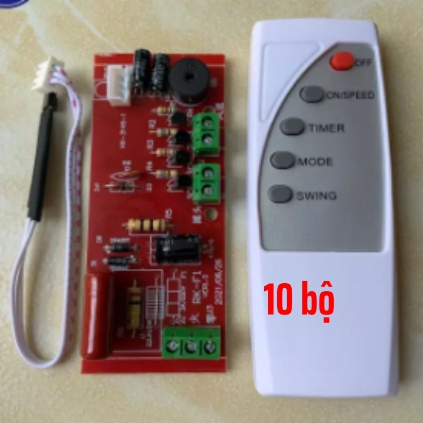 Bộ mạch và điều khiển từ xa dành cho quạt bàn, quạt treo tường, quạt cây...biến quạt thường thành quạt điều khiển từ xa, mạch quạt điều khiển từ xa, mạch điều khiển từ xa cho quạt, quạt điều khiển từ xa