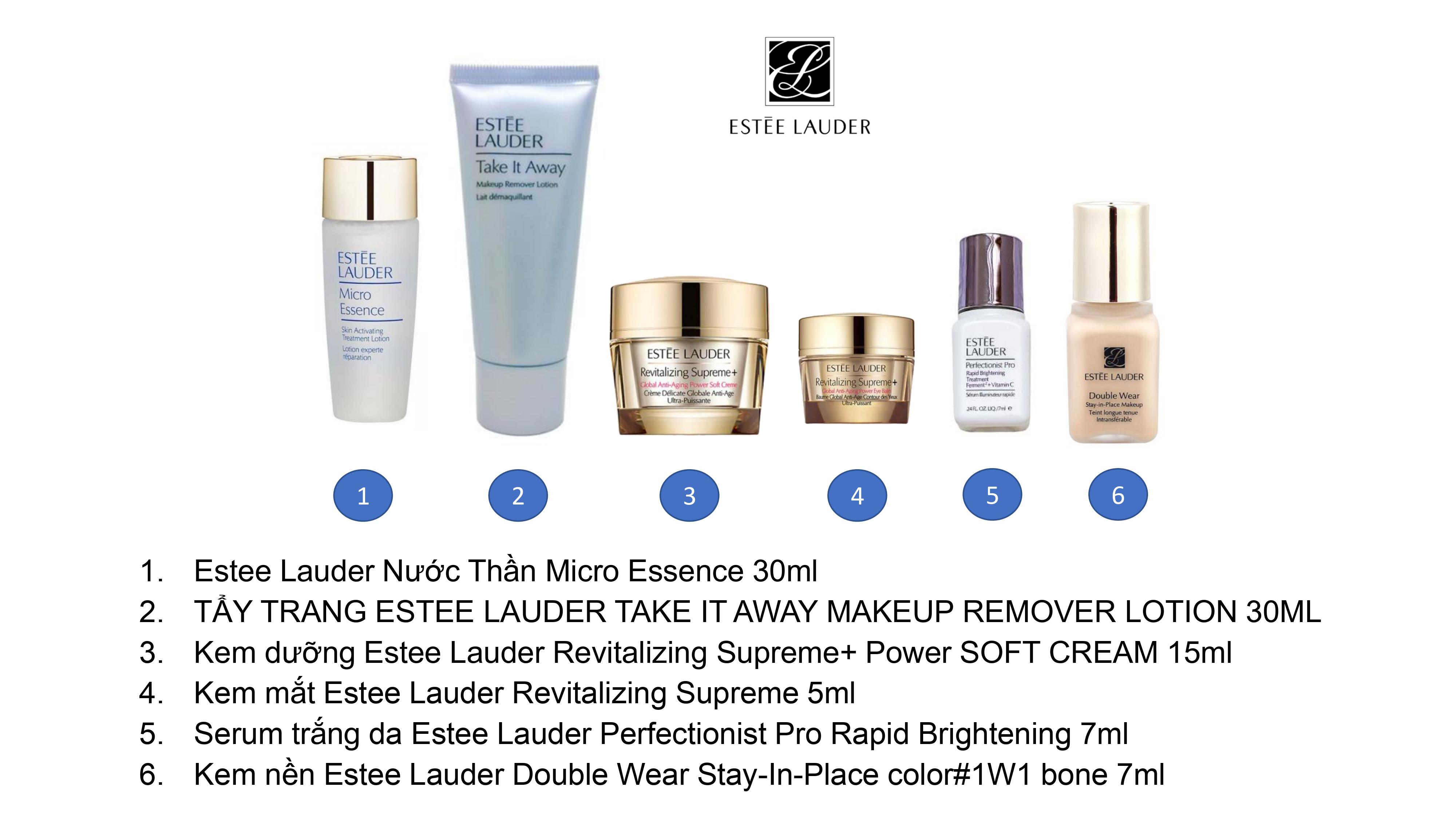 [CHÍNH HÃNG] COMBO ESTEE LAUDER MINISIZE - CẤP ẨM, DƯỠNG TRẮNG, CHỐNG LÃO HÓA,...