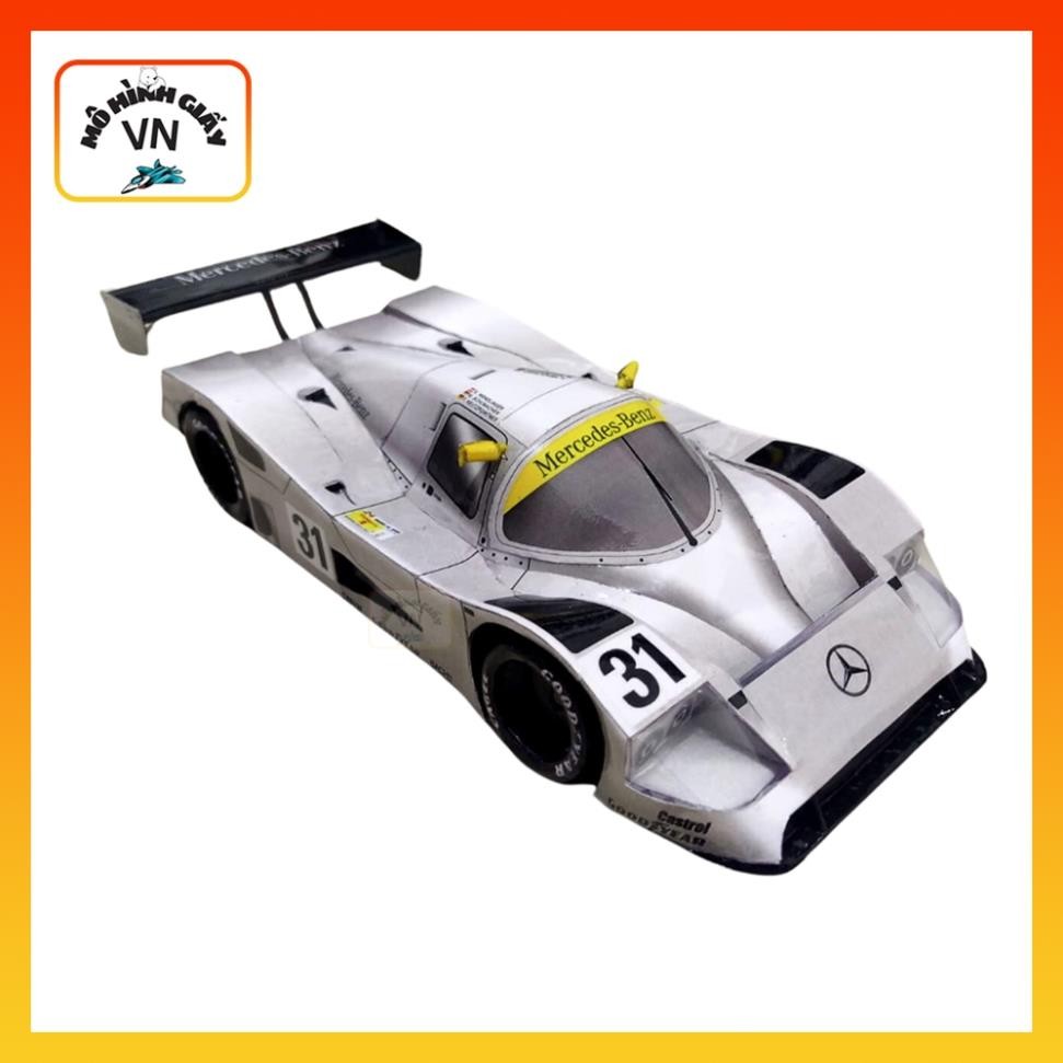 Mô Hình Giấy Lắp Ráp Xe Đua Sauber Mercedes C11 (24H De Le Mans 1991) - MohinhgiayVN