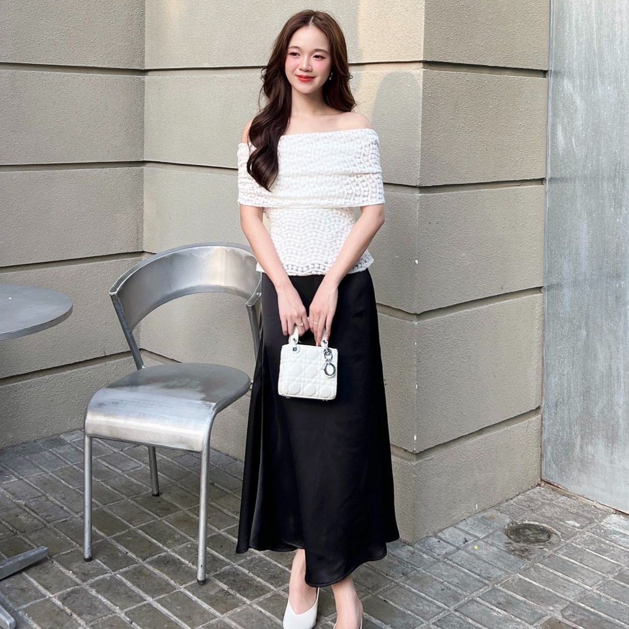 Olv - chân váy pina silk skirt