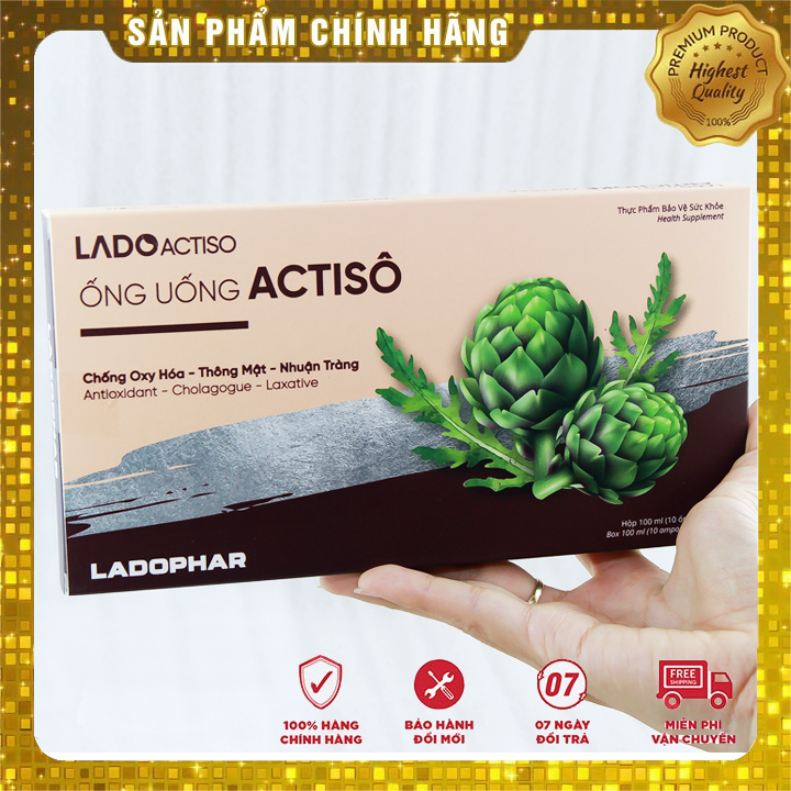 1 hộp ống uống actiso ladophar hot 2020