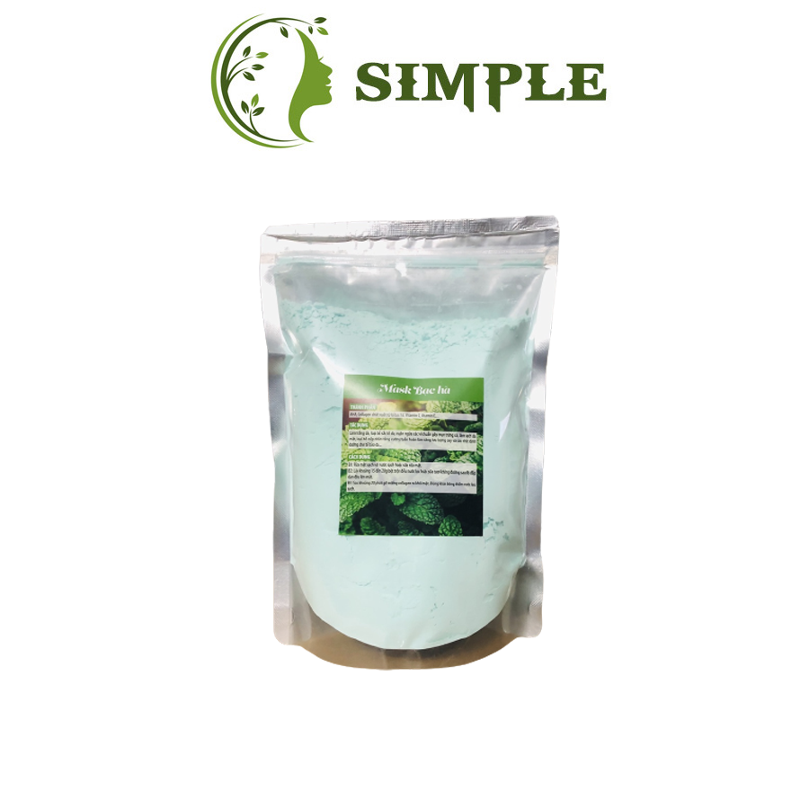 Bột dẻo đắp, mặt nạ bạc hà, mặt nạ colagen trắng da, dùng cho spa cá nhân tại nhà.