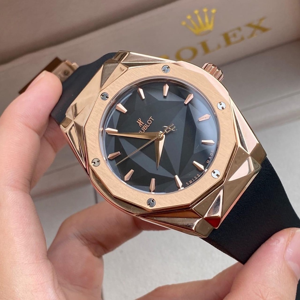Đồng Hồ Nam HuBlot OrLinSki Sapphire HA95 Thiết kế Kim cương Máy cơ Automatic Nhật