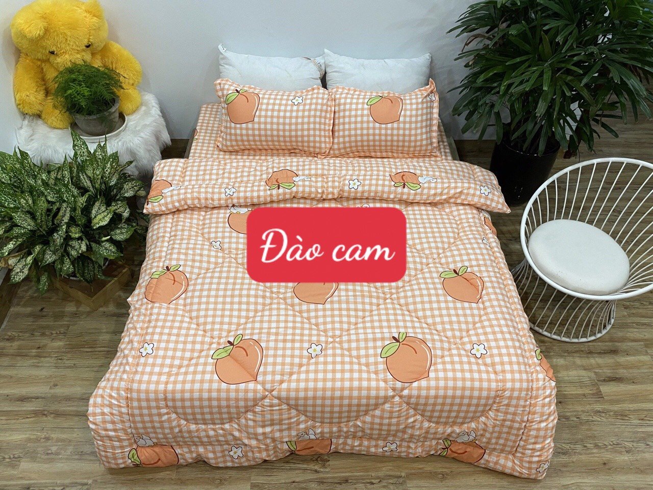 Chăn phao siêu nhẹ cực ấm,đã có ruột bông 1m8x2m mẫu mới nhất, được chọn mẫu,mẫu đào cam