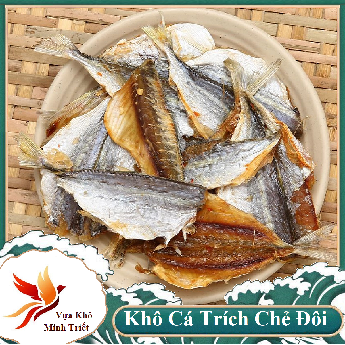 KHÔ CÁ TRÍCH PHI LÊ 1KG VỰA KHÔ MINH TRIẾT Khô cá trích vị hơi mặn ngọt va cay tựa như khô cá chỉ vàng