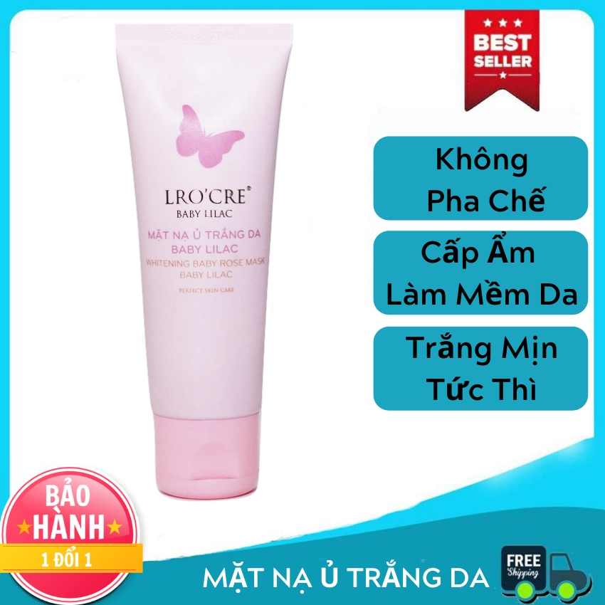 Mặt nạ dưỡng da ủ trắng baby lilac trắng mịn tức thì