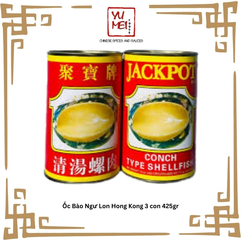 Ốc Bào Ngư Đóng Hộp 425gr hiệu Jackpot
