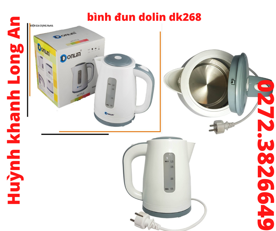Bình đun siêu tốc dolin dk268 1,7l