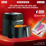 [SIÊU SALE HÈ 20H 4-7.5] Nồi chiên không dầu Tefal 2in1 EY505815 - 4.2L - Điện tử