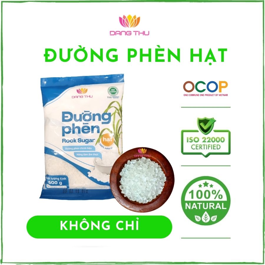 Đường phèn hạt túi 500gr - Đăng Thư