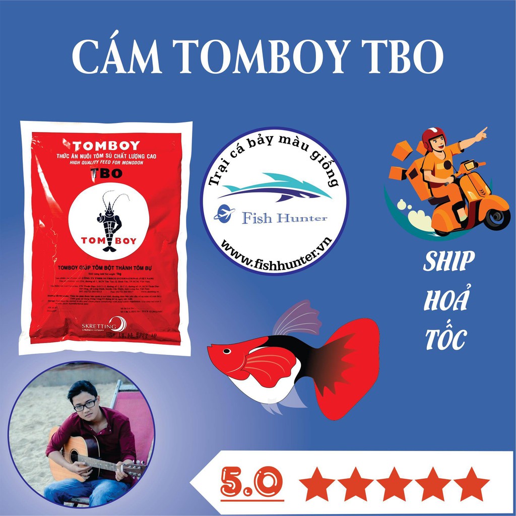 Thức ăn cá | cám tomboy tb0