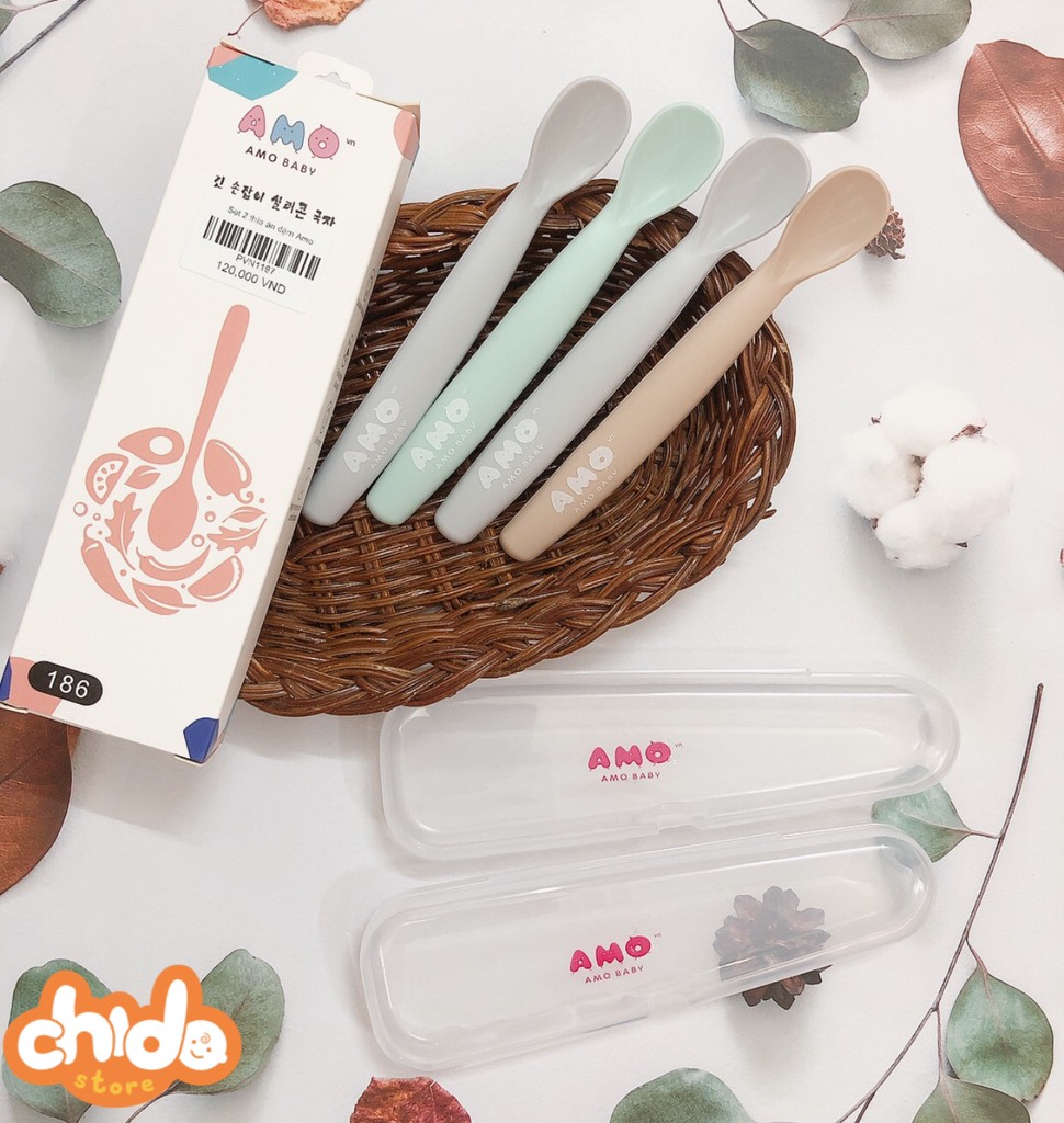 Set 2 thìa ăn dặm Amo