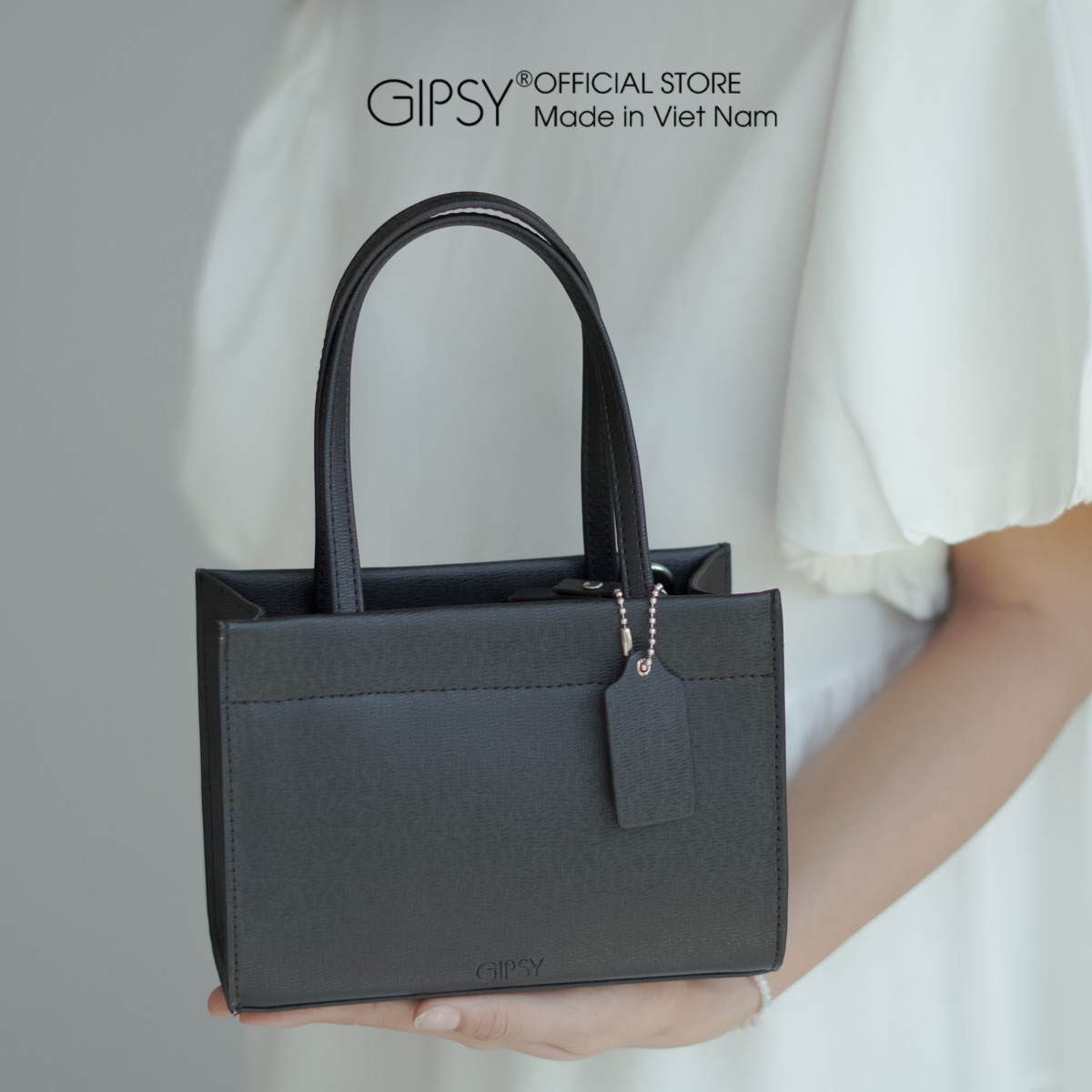 Túi xách nữ thời trang màu đen small tote gipsy