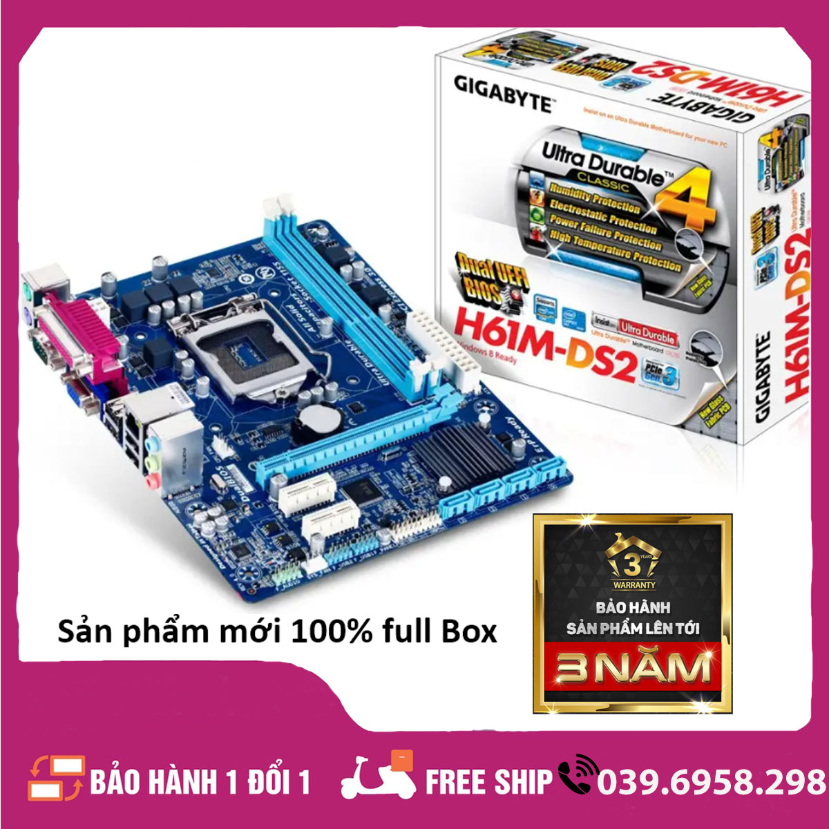 Bo mạch chủ mainboard msi b85 | h81 | h61 99% nguyên zin - bảo hành 1 năm !!!
