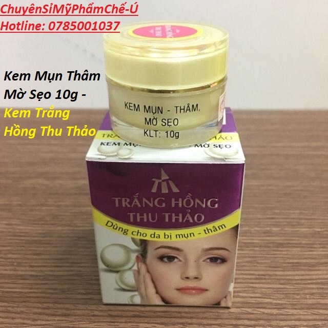 Kem mụn thâm mờ sẹo 10g - kem trắng hồng thu thảo