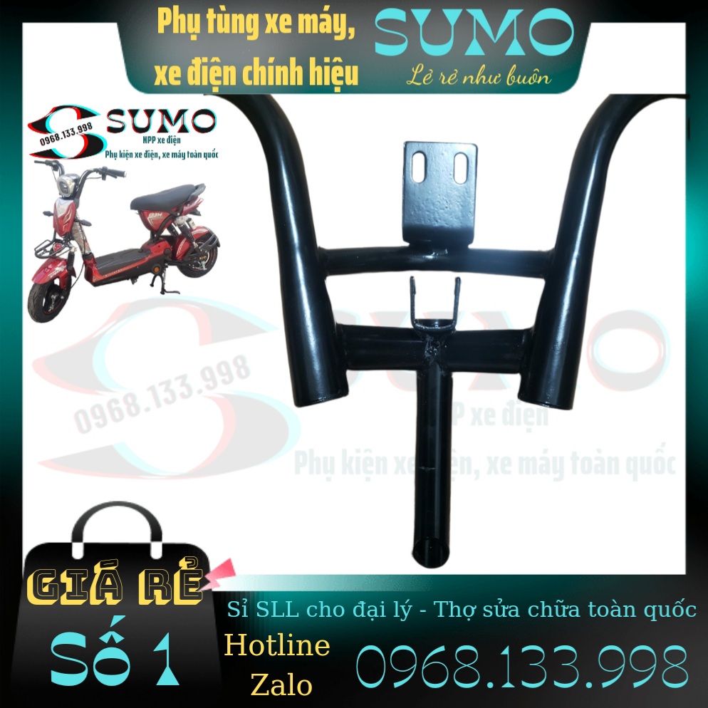 Ghi đông xe điện 133 | loại dành cho đèn lục giác - phụ tùng xe sumo